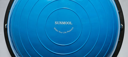 SUNMOOL Balanstrainer - Balance board - Balance trainer - Balanstrainer - Balansbal met Fitness Elastieken - Inclusief Pomp - Blauw
